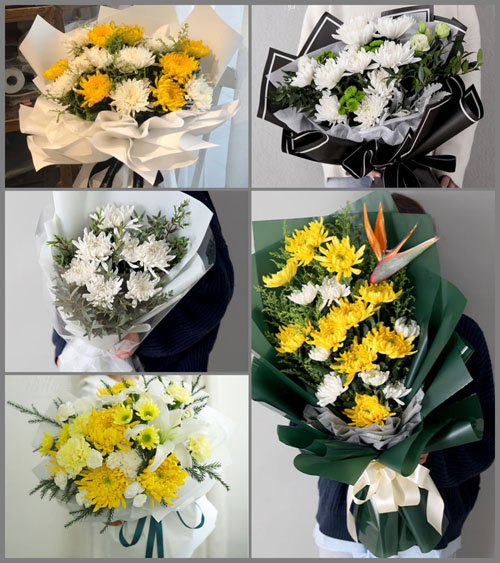 贵州遵义桐梓县花秋镇青山村白事花束代送